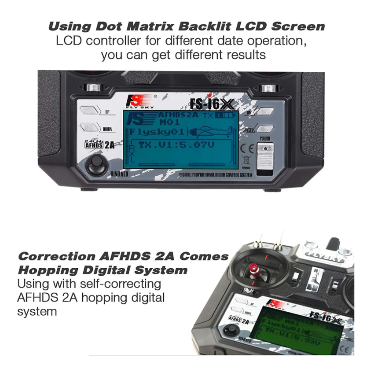 Flysky-transmisor de FS-i6X a control remoto con receptor de FS-IA6B - Imagen 5